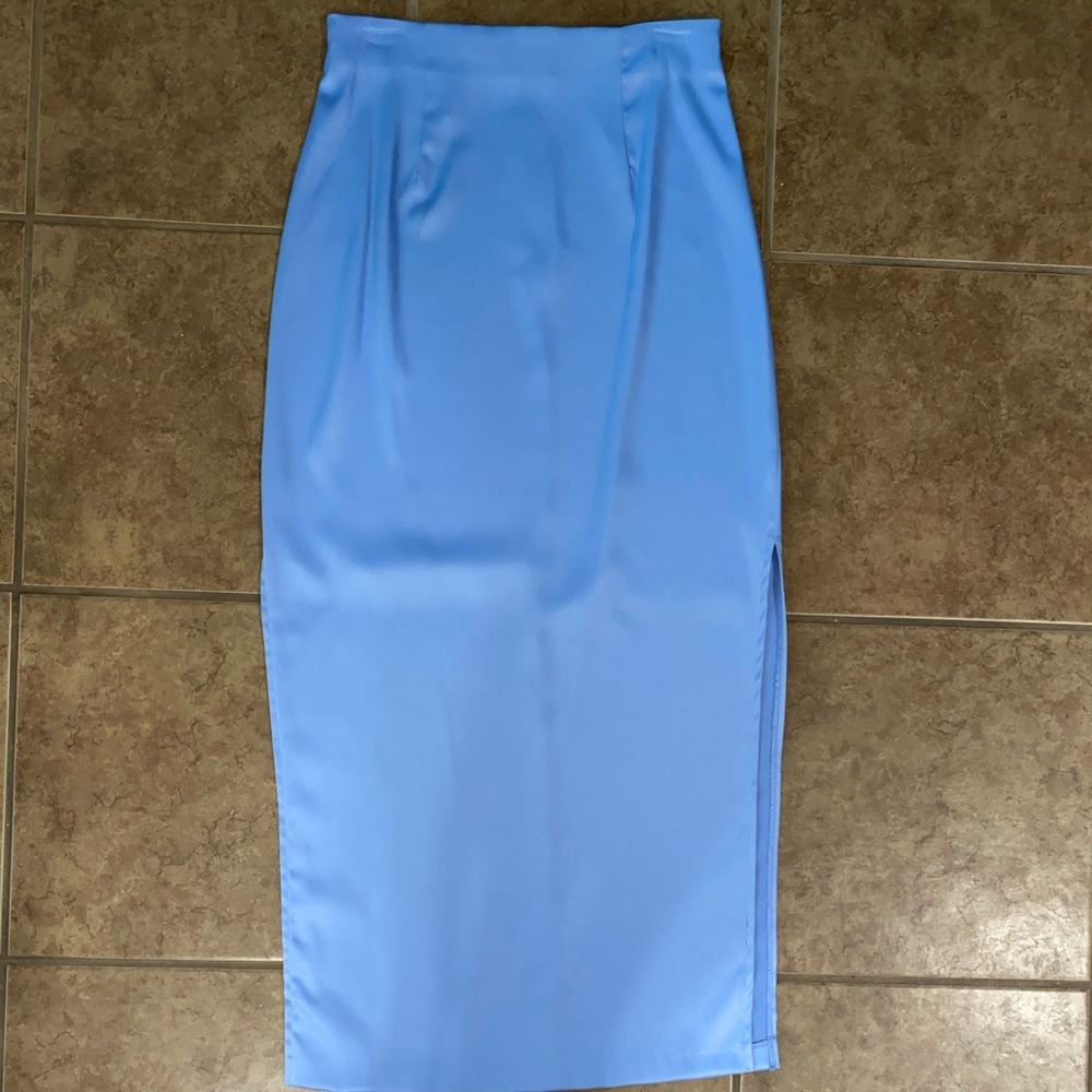 Byer Too! California Light Blue Maxi Slit Skirt 9